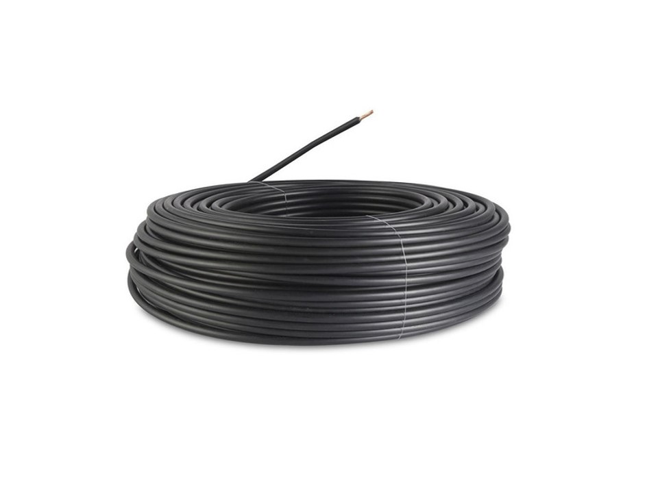 Cable 1/0 AWG THW de cobre 75°C color negro