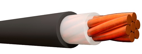 Cable 12 AWG TTU XLPE de cobre 90°C color negro